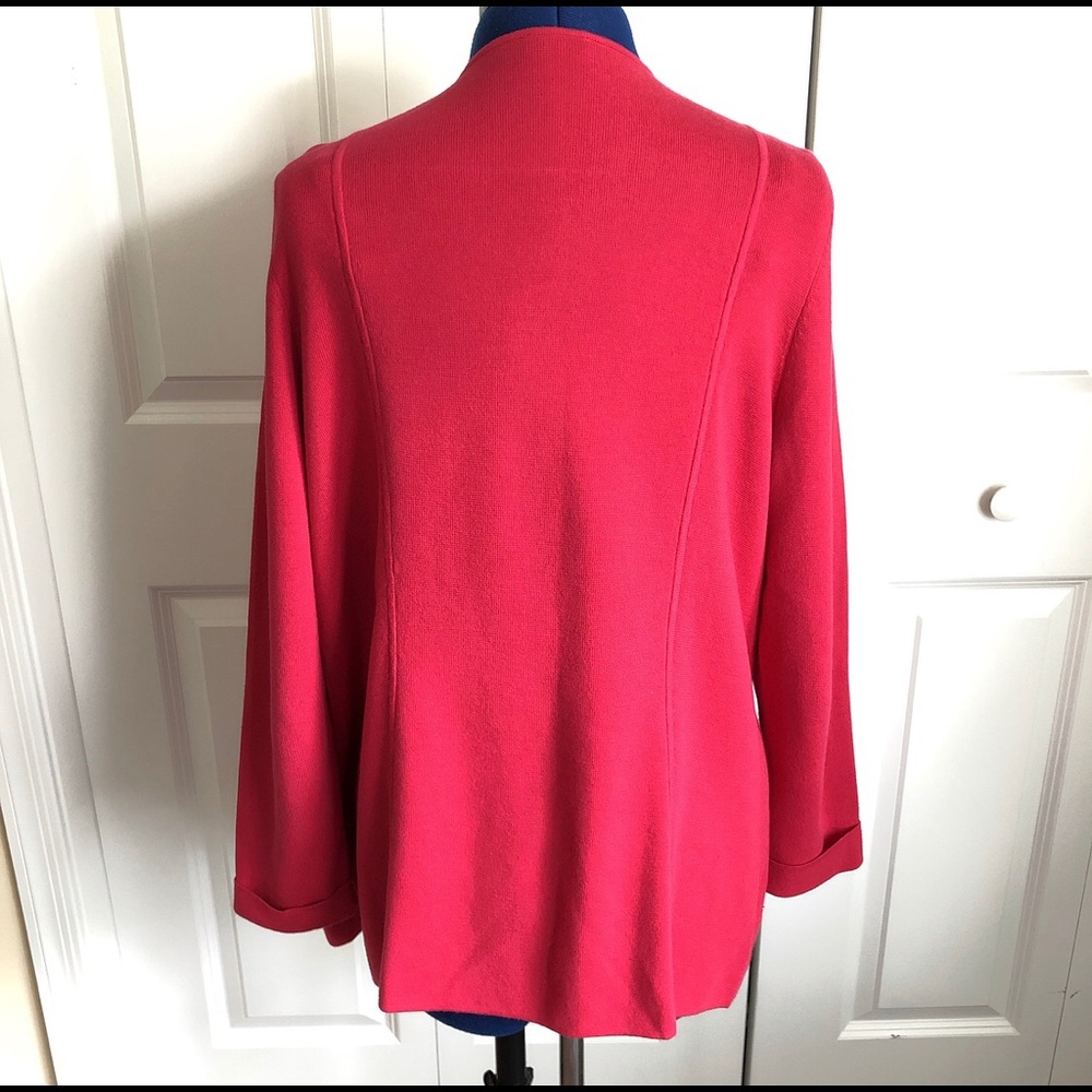 Talbots Draped Front Cardigan Jacket - Picture 3 of 5